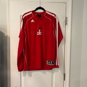 Adidas Scarlet Athletic Top Washington Wizards